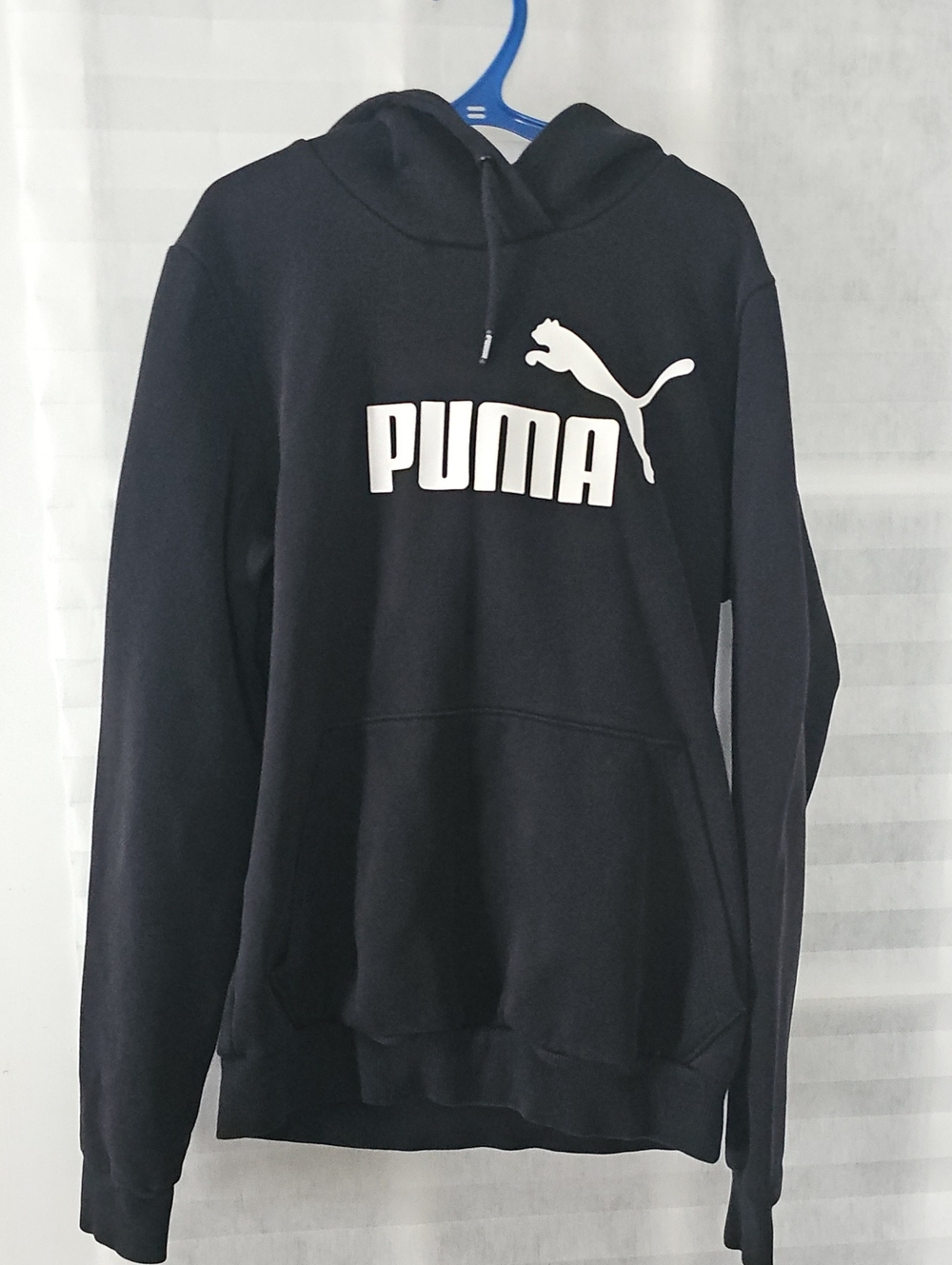 Puma Black Hoodie with White Logo